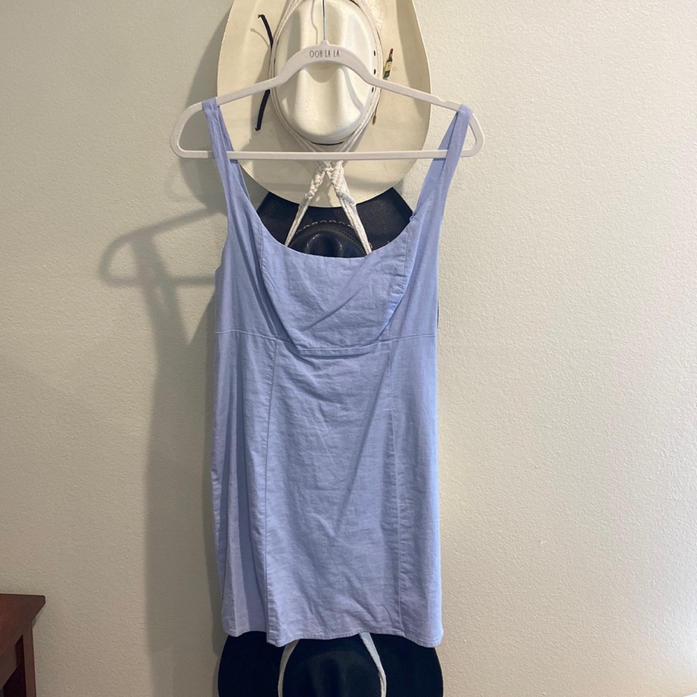 Mini blue dress